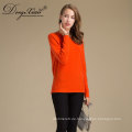 Fabrik-Qualität Erdos Rundhals Orange Farbe Kaschmir-Pullover mit schnellem Liefertermin